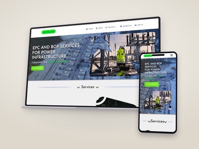 NEPower website shown on a laptop and phone